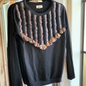 ⭐️SALE!!! Zara Boho Frayed Sweatshirt⭐️